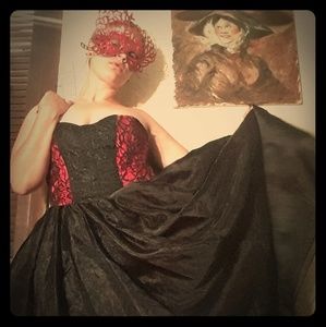 Homemade gothic gown